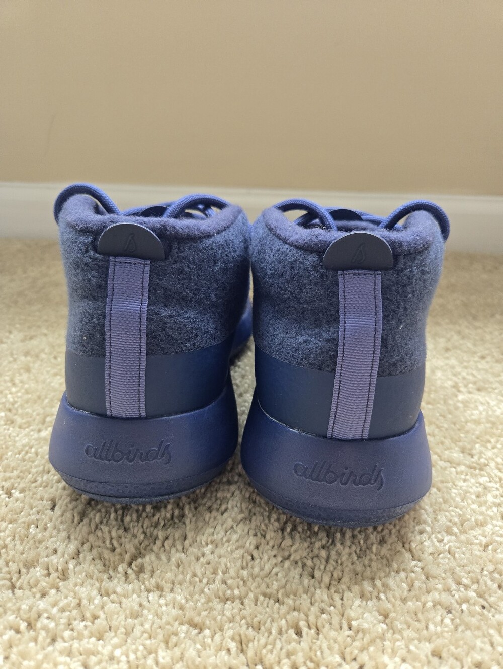 Allbirds Wool High Top Runners Womens 9 Blue Lace Up - Picture 4 of 10